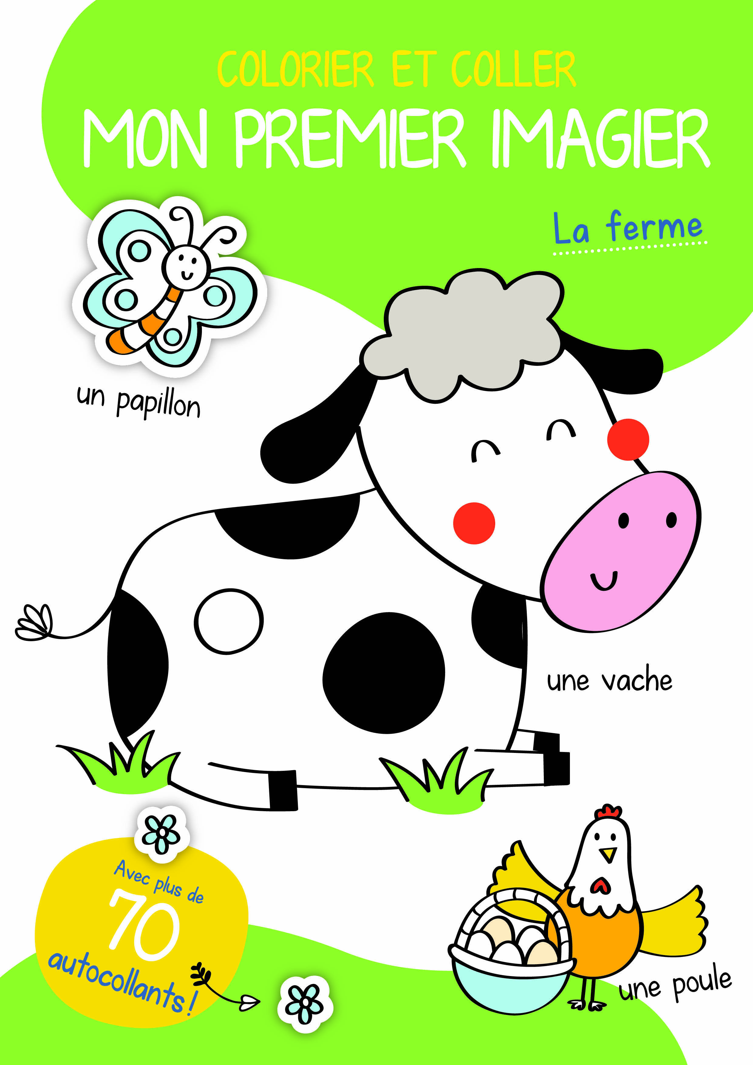 COLORIER ET COLLERC MON PREMIER IMAGIER LA FERME