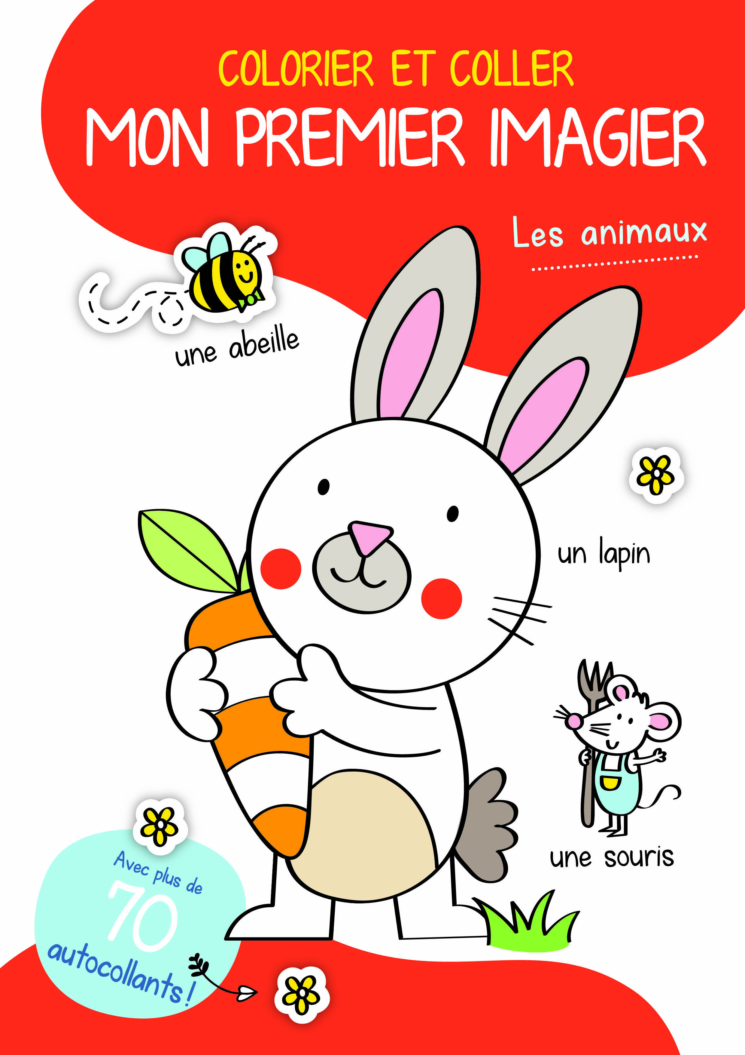 COLORIER ET COLLER MON PREMIER IMAGIER LES ANIMAUX