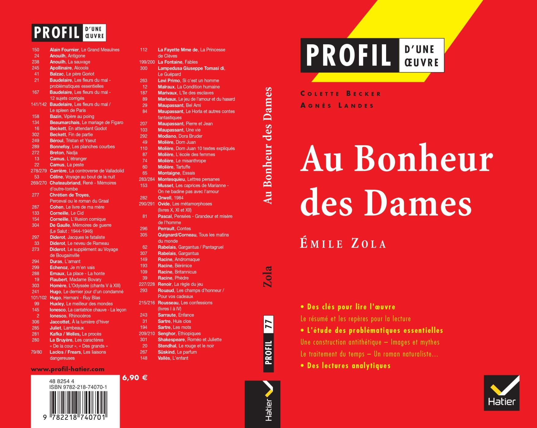 PROFIL - ZOLA (EMILE) : AU BONHEUR DES DAMES