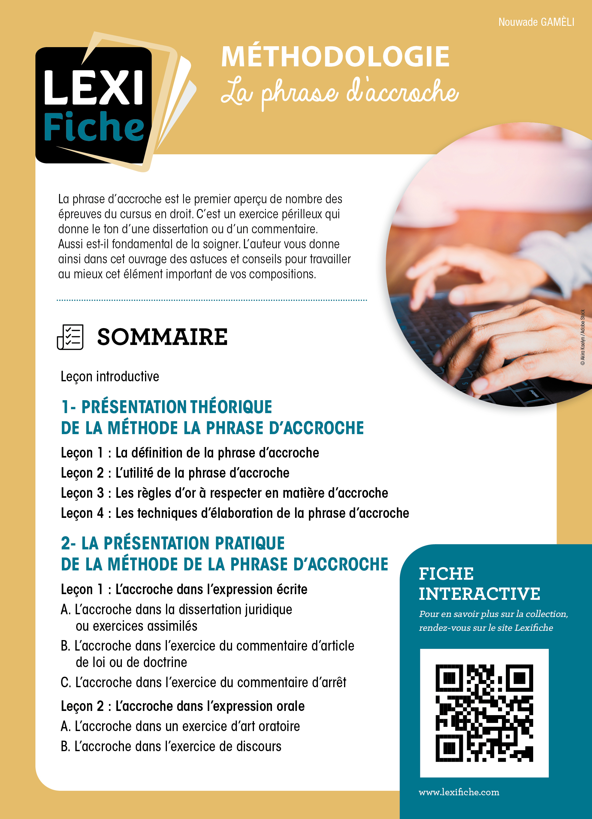 METHODOLOGIE DE LA PHRASE D´ACCROCHE