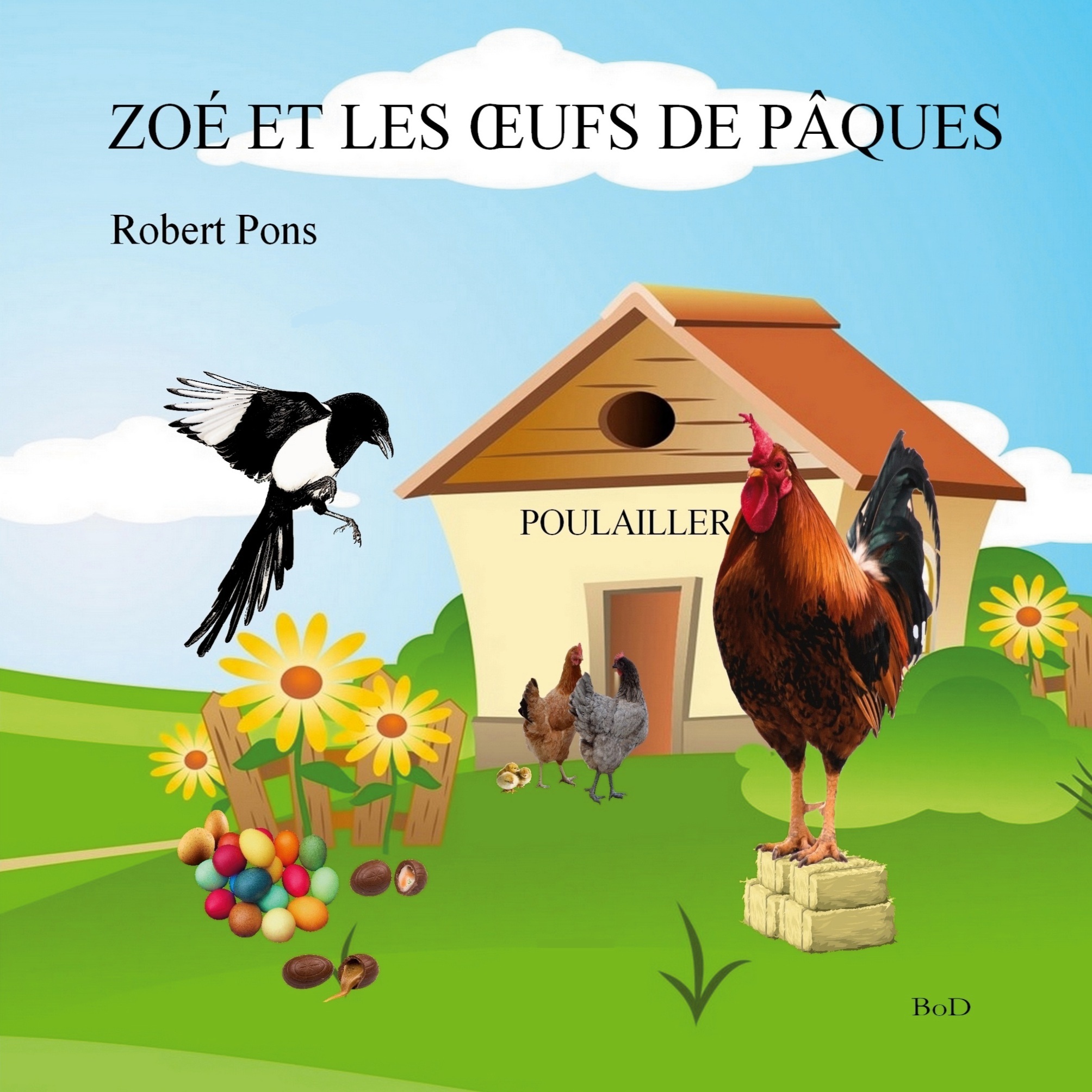 ZOE ET LES OEUFS DE PAQUES - ILLUSTRATIONS, COULEUR