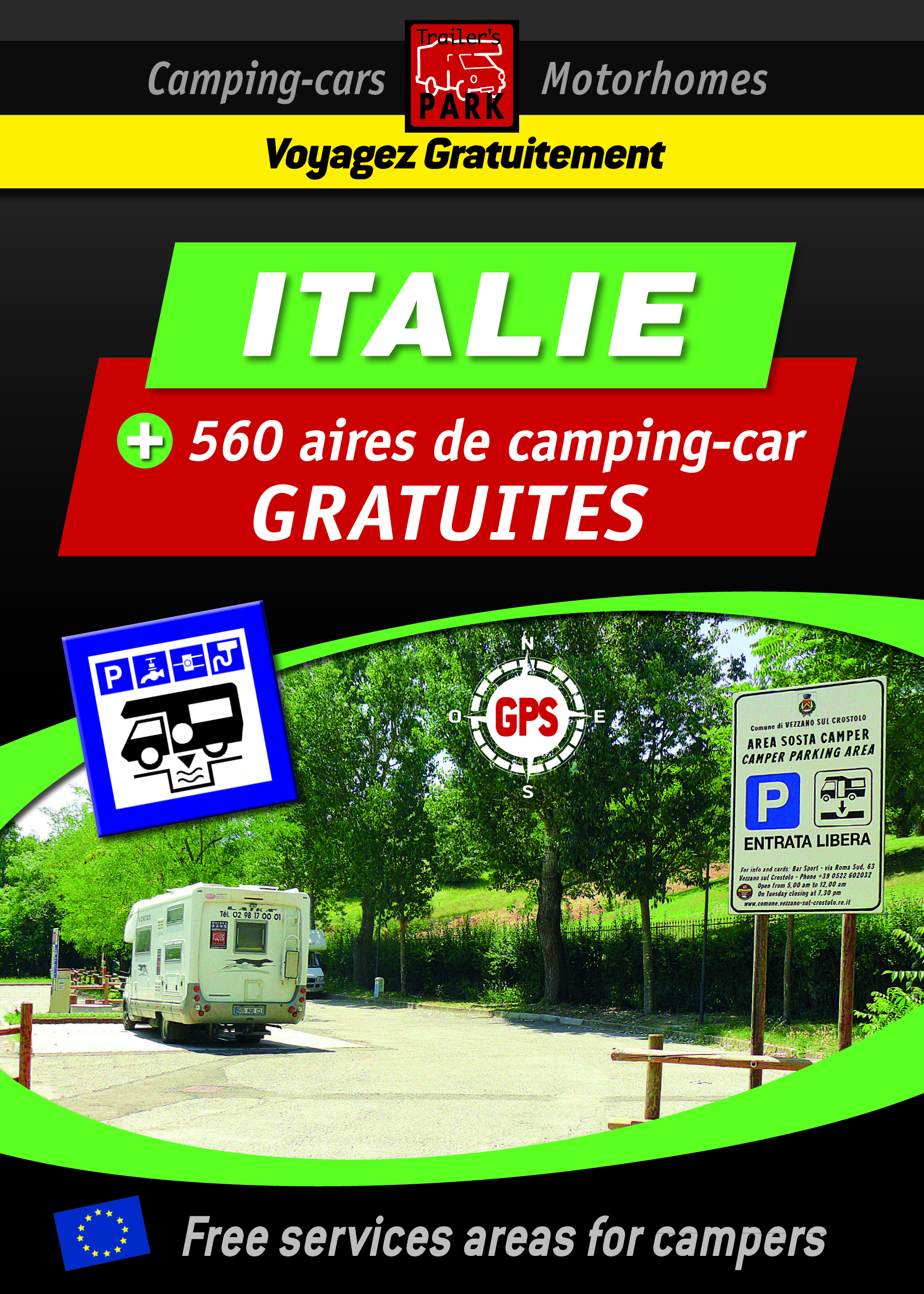 ITALIE GUIDE DES AIRES GRATUITES CAMPING CAR 2018