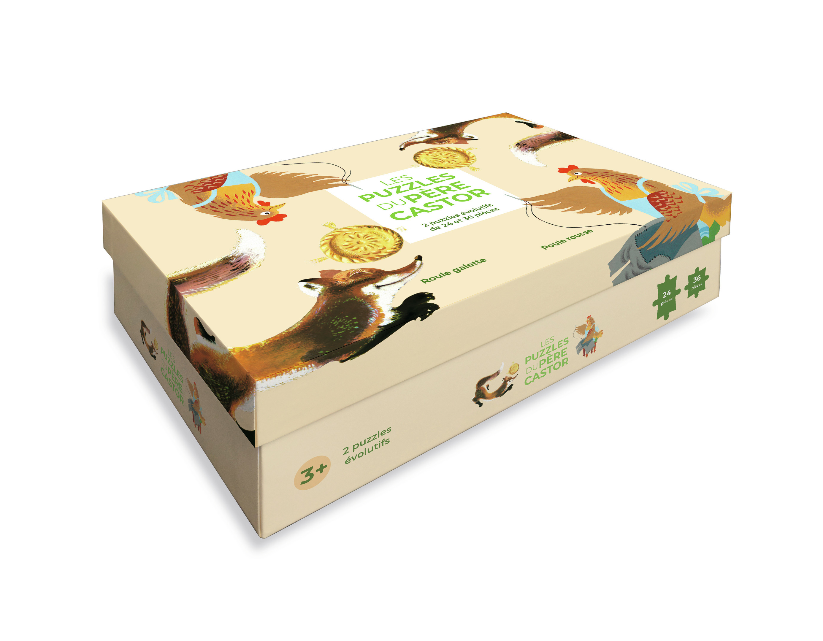 PUZZLES DU PERE CASTOR - ROULE GALETTE & POULEROUSSE